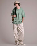 Men’s Oversized T-Shirt & Baggy Pants Set – Green & Grey Streetwear Outfit